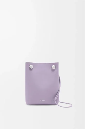 Pebble-påse i slätt kalvskinn, Dirty Mauve