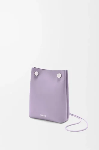 Pebble-påse i slätt kalvskinn, Dirty Mauve