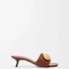 Pebble-sandaler i mjukt kalvskinn Rust Pebble-sandaler i mjukt kalvskinn Rust