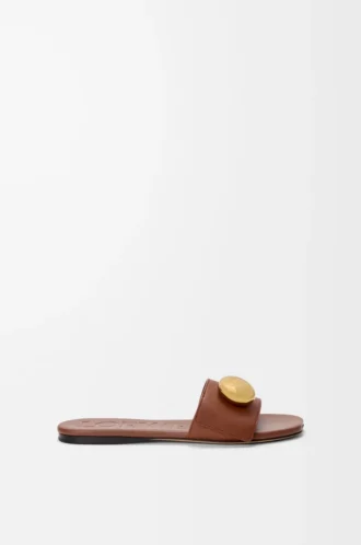 Pebble-sandaler i mjukt kalvskinn Rust Pebble-sandaler i mjukt kalvskinn Rust