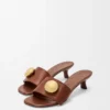 Pebble-sandaler i mjukt kalvskinn Rust Pebble-sandaler i mjukt kalvskinn Rust