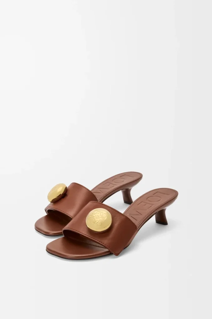 Pebble-sandaler i mjukt kalvskinn Rust Pebble-sandaler i mjukt kalvskinn Rust