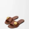 Pebble-sandaler i mjukt kalvskinn Rust Pebble-sandaler i mjukt kalvskinn Rust