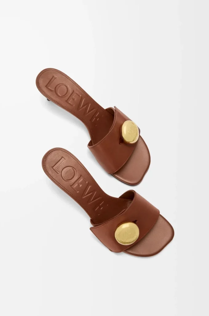 Pebble-sandaler i mjukt kalvskinn Rust Pebble-sandaler i mjukt kalvskinn Rust