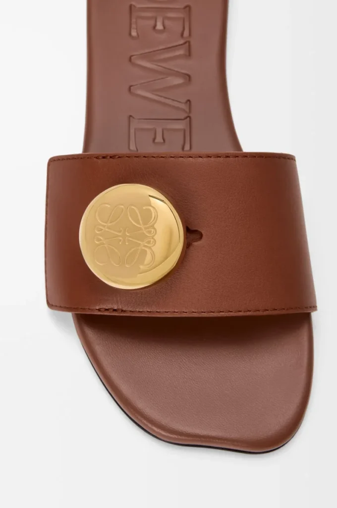 Pebble-sandaler i mjukt kalvskinn Rust Pebble-sandaler i mjukt kalvskinn Rust