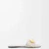 Pebble-sandaler i mjukt kalvskinn Sea Salt Pebble-sandaler i mjukt kalvskinn Sea Salt