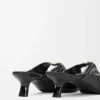 Pebble Soft mule i nappa lammskinn Black Pebble Soft mule i nappa lammskinn Black