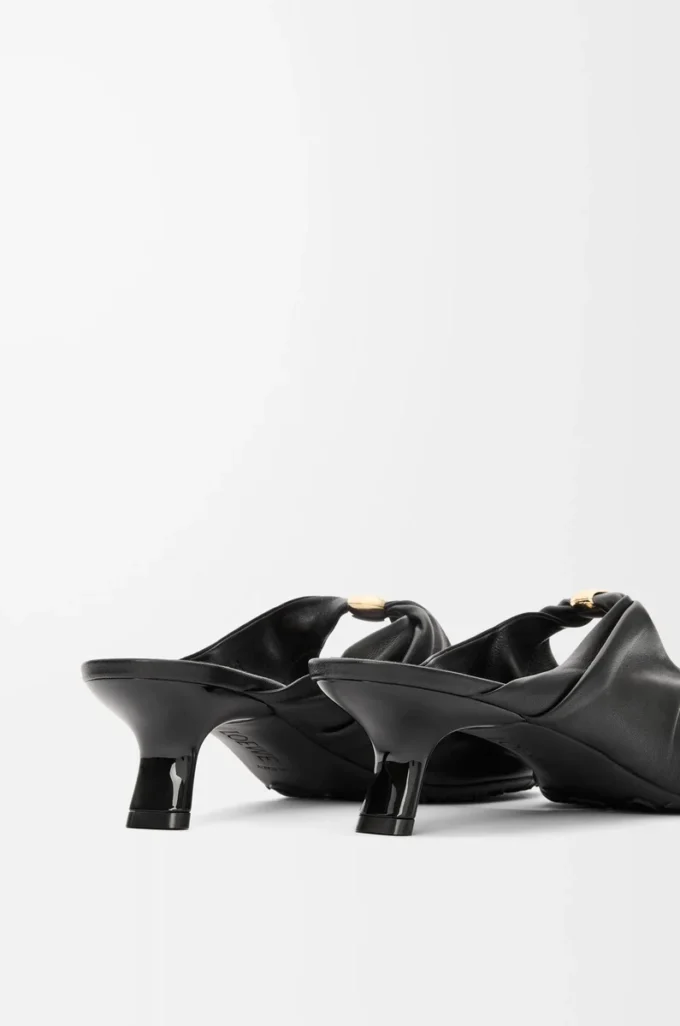 Pebble Soft mule i nappa lammskinn Black Pebble Soft mule i nappa lammskinn Black