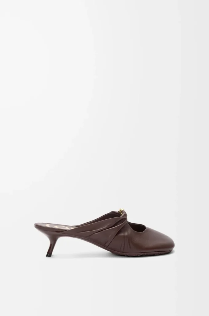 Pebble Soft mule i nappa-lammskinn Brownie