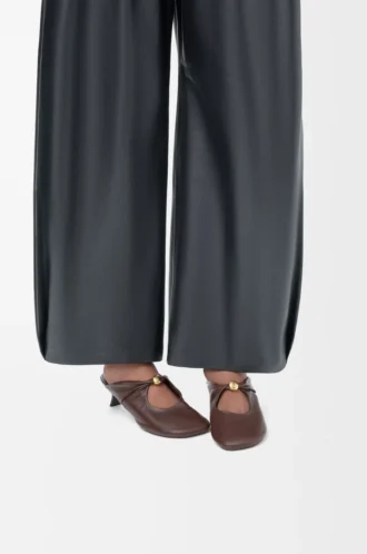 Pebble Soft mule i nappa-lammskinn Brownie Pebble Soft mule i nappa-lammskinn Brownie