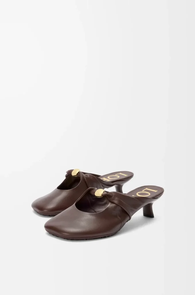 Pebble Soft mule i nappa-lammskinn Brownie