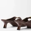 Pebble Soft mule i nappa-lammskinn Brownie