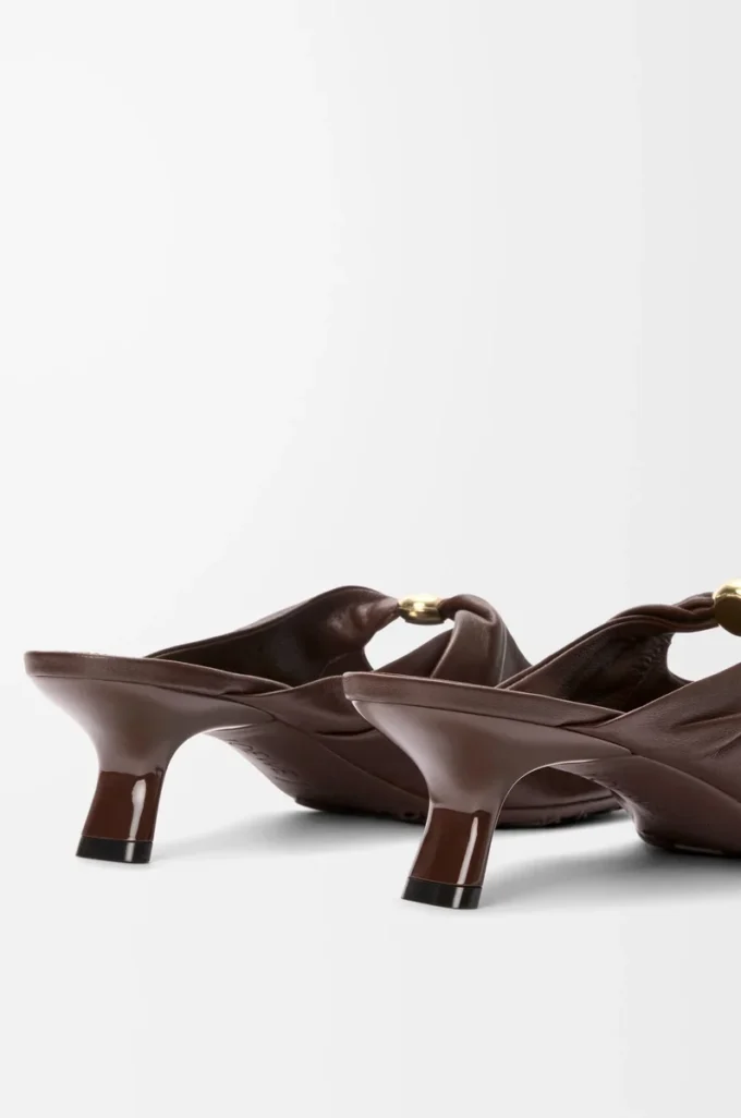 Pebble Soft mule i nappa-lammskinn Brownie