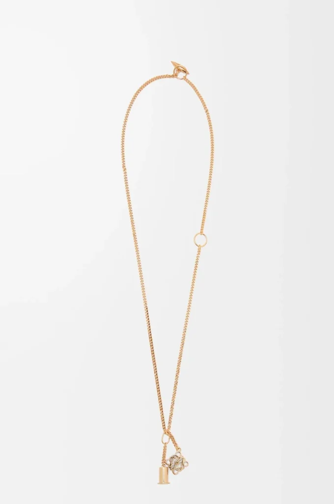 Personligt halsband i metall Guld Personligt halsband i metall Guld