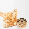Personligt halsband i metall Guld Personligt halsband i metall Guld