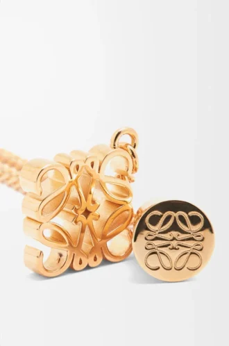 Personligt halsband i metall Guld