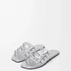 Petal Anagram-sandaler i laminerat lammskinn Silver Petal Anagram-sandaler i laminerat lammskinn Silver