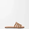 Petal Anagram-sandaler i mjukt kalvskinn Camel Petal Anagram-sandaler i mjukt kalvskinn Camel