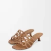 Petal Anagram-sandaler i mjukt kalvskinn Camel Petal Anagram-sandaler i mjukt kalvskinn Camel