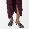 Petal Anagram-sandaler i mjukt kalvskinn, svarta Petal Anagram-sandaler i mjukt kalvskinn, svarta