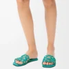 Petal Anagram-sandaler i mjukt kalvskinn Turkos Petal Anagram-sandaler i mjukt kalvskinn Turkos