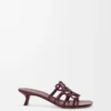Petal Anagram-tofflor i mjukt kalvskinn Mörk burgundy Petal Anagram-tofflor i mjukt kalvskinn Mörk burgundy