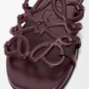 Petal Anagram-tofflor i mjukt kalvskinn Mörk burgundy Petal Anagram-tofflor i mjukt kalvskinn Mörk burgundy