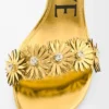 Petal Flower-sandaler i kalvskinn och kristaller Guld Petal Flower-sandaler i kalvskinn och kristaller Guld