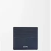 Öppen korthållare i texturerat klassiskt kalvskinn Deep Navy Öppen korthållare i texturerat klassiskt kalvskinn Deep Navy