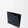 Öppen korthållare i texturerat klassiskt kalvskinn Deep Navy Öppen korthållare i texturerat klassiskt kalvskinn Deep Navy
