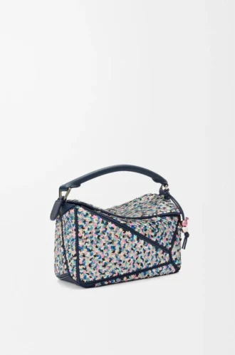 Puzzle 10 Confetti-väska i klassiskt kalvskinn Multicolor