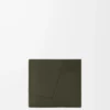 Puzzle bifold myntplånbok i klassiskt kalvskinn Dark Khaki Puzzle bifold myntplånbok i klassiskt kalvskinn Dark Khaki