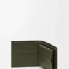 Puzzle bifold myntplånbok i klassiskt kalvskinn Dark Khaki Puzzle bifold myntplånbok i klassiskt kalvskinn Dark Khaki