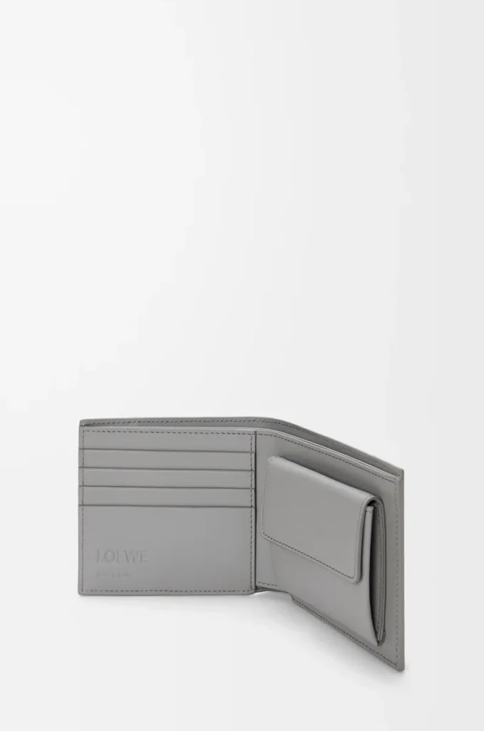Puzzle bifold myntplånbok i klassiskt kalvskinn Winter Brown/Ash Grey Puzzle bifold myntplånbok i klassiskt kalvskinn Winter Brown/Ash Grey