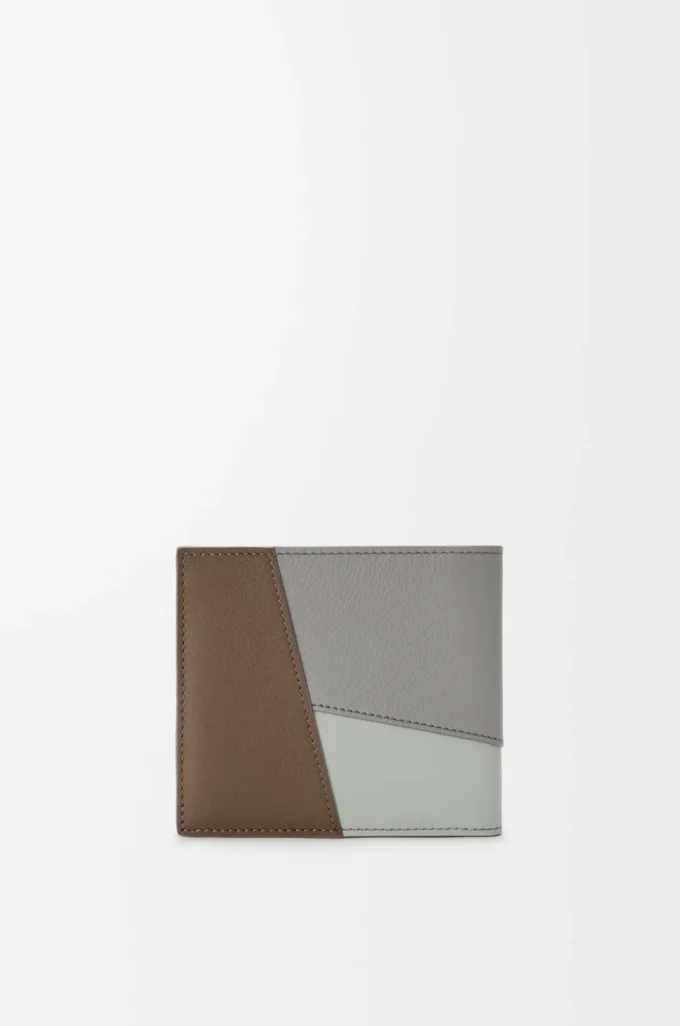Puzzle bifold myntplånbok i klassiskt kalvskinn Winter Brown/Ash Grey Puzzle bifold myntplånbok i klassiskt kalvskinn Winter Brown/Ash Grey