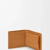 Puzzle bifold-myntplånbok i mjukt kornat kalvskinn Ljus Canyonbrun