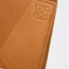 Puzzle bifold-myntplånbok i mjukt kornat kalvskinn Ljus Canyonbrun