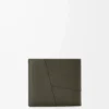 Puzzle bifold plånbok i klassiskt kalvskinn Dark Khaki