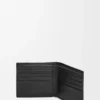 Puzzle bifold plånbok i klassiskt kalvskinn Svart