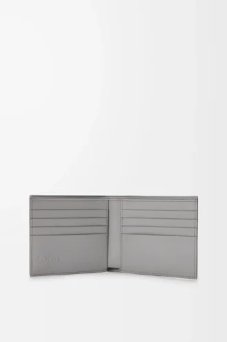 Puzzle bifold plånbok i klassiskt kalvskinn Winter Brown/Ash Grey