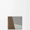 Puzzle bifold plånbok i klassiskt kalvskinn Winter Brown/Ash Grey