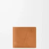Puzzle bifold plånbok i mjukt kornat kalvskinn Ljus Canyonbrun
