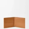 Puzzle bifold plånbok i mjukt kornat kalvskinn Ljus Canyonbrun