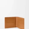 Puzzle bifold plånbok i mjukt kornat kalvskinn Ljus Canyonbrun
