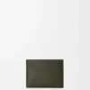Puzzle kortfodral i klassiskt kalvskinn Dark Khaki Puzzle kortfodral i klassiskt kalvskinn Dark Khaki