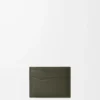 Puzzle kortfodral i klassiskt kalvskinn Dark Khaki Puzzle kortfodral i klassiskt kalvskinn Dark Khaki