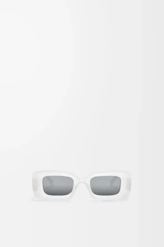 Rektangulära solglasögon White