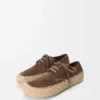 Rio snörskor i mocka och raffia Taupe Rio snörskor i mocka och raffia Taupe