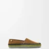 Rio toffel i mocka och raffia Brun Rio toffel i mocka och raffia Brun
