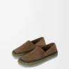 Rio toffel i mocka och raffia Brun Rio toffel i mocka och raffia Brun